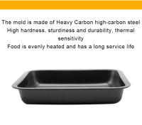 Plato De Hornear Cuadrado De 7.5 Pulgadas Antiadherente Y De Acero Carbono Para Pan Pasteles Y Pizza Molde De Pastelera Para Horno - details 4