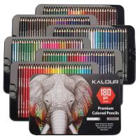 KALOUR Set De Lápices De Colores Profesionales 50/72/180/240/300 Pcs Lápices De Aceite Para Dibujos Y Pintura Artística Suministros Para Colorear - details 1
