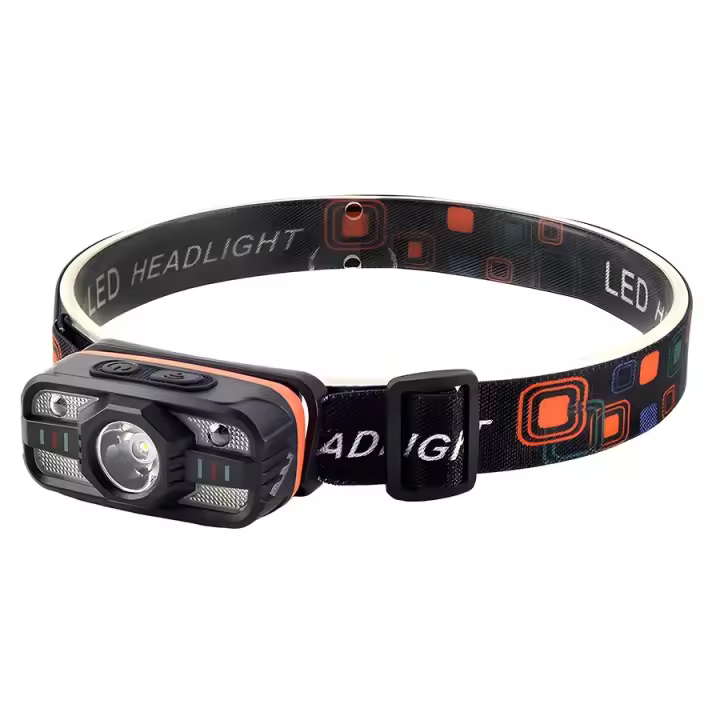Lámpara Frontal Inteligente Con Sensor IR Recargable Por USB Tipo-C Luz De Advertencia Impermeable Con Sensor De Movimiento Luz De Mano - 1