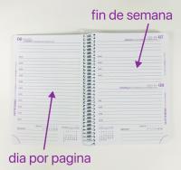 Mp-Agenda Escolar 2024-2025 - Agenda Escolar desde Septiembre 2024 a junio 2025 - Tamaño 11x 16 cm - Diseño en Portada días por página.tapa de lamina plastico. 6 modelos para elegir .papeleria con diseño bonita - details 2