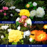Lámpara De Decoración Solar LED Peonia Impermeable Para Exterior Jardín Patio Escenario De Fiesta Luz De Jardín De Hierba Trasera - details 1