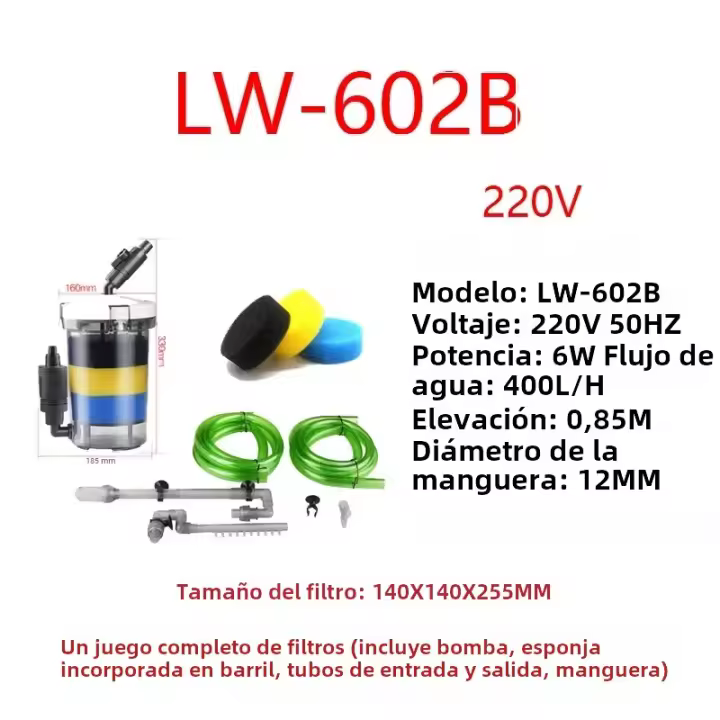 Filtro Externo Para Acuario SUNSUN HW-602B HW-603B Super Silencioso 6W 400L/H Sistema De Filtro Exterior Para Tanque De Peces - 1
