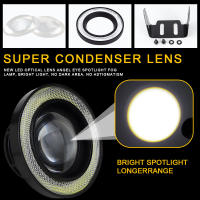 Faros LED COB Automáticos 12V Luz Diurna DRL Impermeables Con Señal De Faros Antiniebla Luz Angel Eyes Para Coche - details 1
