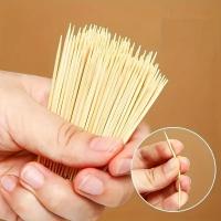 1000PCS Toallitas De Dientes Desechables Con Doble Cabeza De Bambú Natural Herramienta De Limpieza Dental Portátil Para Hogar Restaurante Hotel - details 2