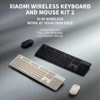 Teclado Y Ratón Inalámbricos Xiaomi 2024 Para Oficina 2.4GHz Portátiles Minimalistas Negros Con 104 Teclas USB Para Computadora - details 1