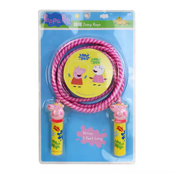 Cuerda De Saltar Peppa Pig Para Niños Equipo De Fitness Portátil Juguetes Educativos Y Divertidos Longitud 7 Pies Regalo Para Niños - 1