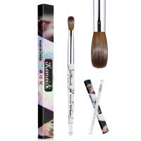 KEMEISI Set De Pinceles De Uñas De Acrílico Kolinsky #8-#16 Para Aplicación De Acrílico Arte De Uñas Profesional Hecho a Mano - details 0