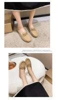 Zapatos De Mujer Otoño Primavera Nuevos Con Cadena Metálica Cuña Baja Punta Redonda Casual Zapatos De Mujer Loafer Para Madres - details 16