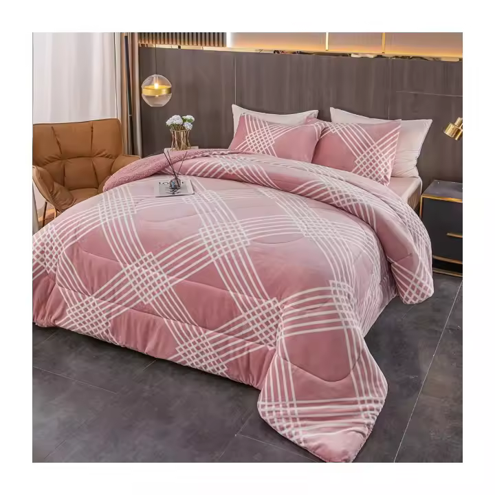 Plushome Edredon Nordico Con Borreguito 180x240Cm Con 1 Funda Almohada ,Edredòn Extra Suave Gruesa Calidad,Manta Gorda. - 1