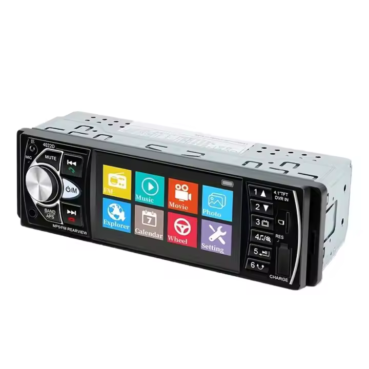 Sistema estéreo para coche de 4,1 pulgadas: 260.000 colores, sonido estéreo profundo, USB/SD, cámara trasera iluminada para muchos modelos. - 1