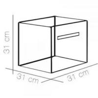 ZYLX SHOPPING - Pack 6 Cubos de Almacenamiento Plegable 31x31x31 cm – Caja Organizadora de Tela TNT para Estantería, Hogar y Jardín - details 0