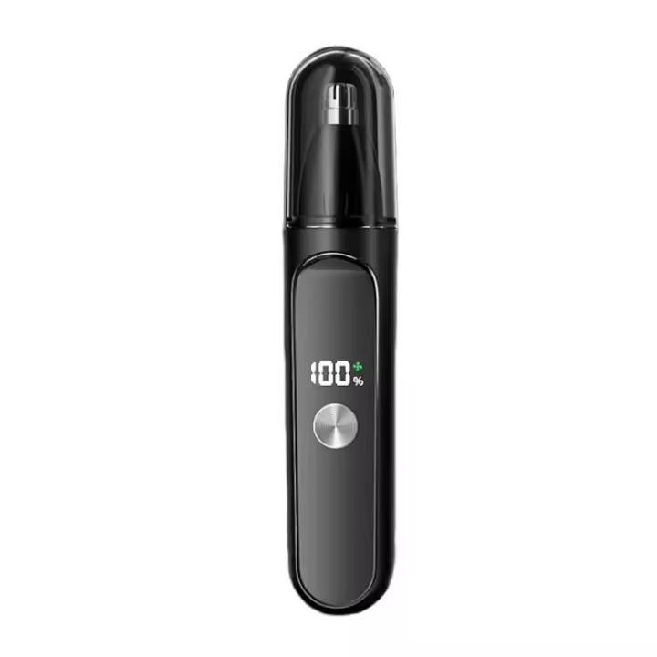 Recortador de vello nasal unisex - Profesional - Pantalla LED - Recargable tipo C - Cuchillas de doble filo - 1