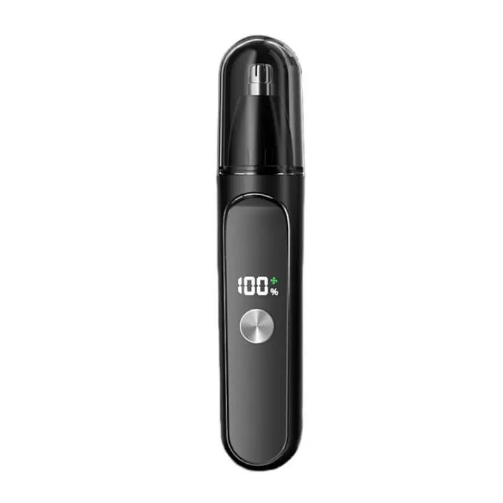 Recortador de vello nasal unisex - Profesional - Pantalla LED - Recargable tipo C - Cuchillas de doble filo - 1