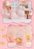 Figura De Peluche Kawaii De Conejo MOMO Bunny Serie Diaria Caja Sorpresa Decoración Creativa Para Escritorio Juguetes Para Niños - details 9