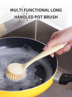 Cepillo De Sartén Con Mango Largo Para Cocina Y Hogar No Pegajoso Y Antideslizante Cepillo De Limpieza Ecológico Con Mango - details 5