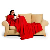 Batamanta | Suave y cálida al Tacto, Muy cómoda y Ligera | Manta para el sofá, Ideal para Regalar | Mantiene el Calor del Cuerpo | Color Rojo | Marca RevolutionLine - details 0