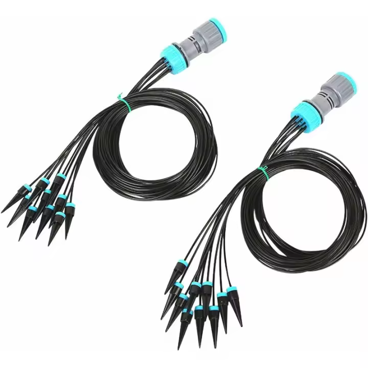 Componentes de Riego Gotero de 10 jefes Device de Riego Automático Device de infiltración Riego por Goteo (2 Piezas) - 1