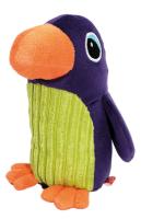 Peluche para Perros Aquanova DOG LIFE STYLE Tucán Chillón 19cm - Sonido de Apretón - Fácil Limpieza - Colores Brillantes - details 0