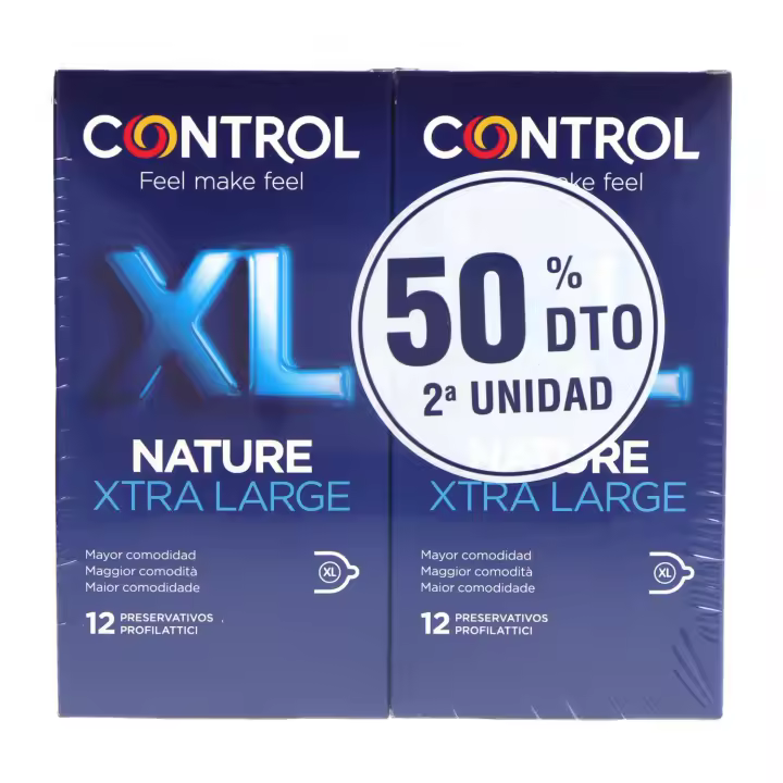 Control Preservativos Nature Xl 2x12 Unidades Promo Control - 1