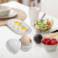 Cocedor De Huevos Para Microondas 1 Huevos/4 Huevos Hacer Huevos Duros Y Suaves Cocedor Rápido Herramienta De Cocina Eco-amigable PP Aluminio - details 12