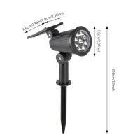 1/2/4PCS Spot Luz Solar De 9LED Para Jardín Impermeable Iluminación De Paisaje Camino Jardín Decoración Luz De Valla Moderna - details 7