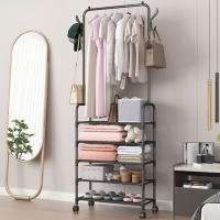 LUTODY - Perchero pie de burro y Zapatero, Colgador de ropa con estante para zapatos y accesorios, Multifuncional para salón, dormitorio, sala de estar y entrada - details 6