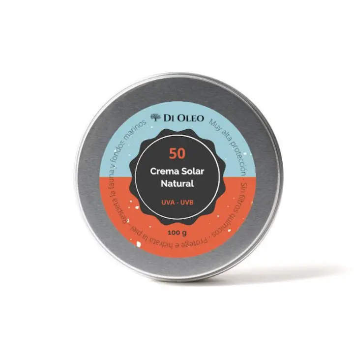 Crema Solar  Natural SPF 50 No Nano 100gr 100% Natural Ecológico - Protección Inmediata Di Oleo - 1