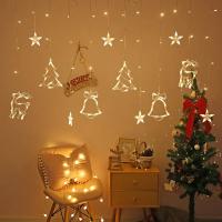 Luces De Navidad LED Estrellas Y Lunas Guirnalda De Hadas Para Decoración De Hogar Boda Y Fiesta Adornos De Arbol De Navidad - details 0