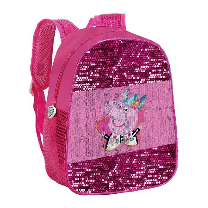 MOCHILA PEPPA PIG LENTEJUELAS COMBI - 1