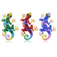 Decoración De Jardín De Geckos Metálicos Miniatura Escultura De Lurdo Para Exterior Adornos De Pared Para El Hogar Y Jardín - details 4