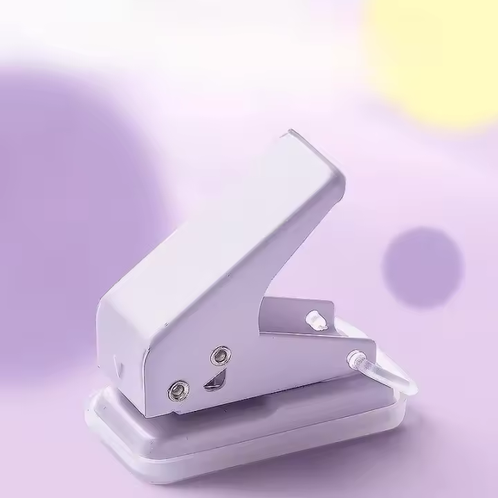 Pegatina De Agujero Individual Mini Para Papel Y Tarjetas Herramienta De Oficina Y Escuela Para Agujeros En Libros Y Cuadernos - 1