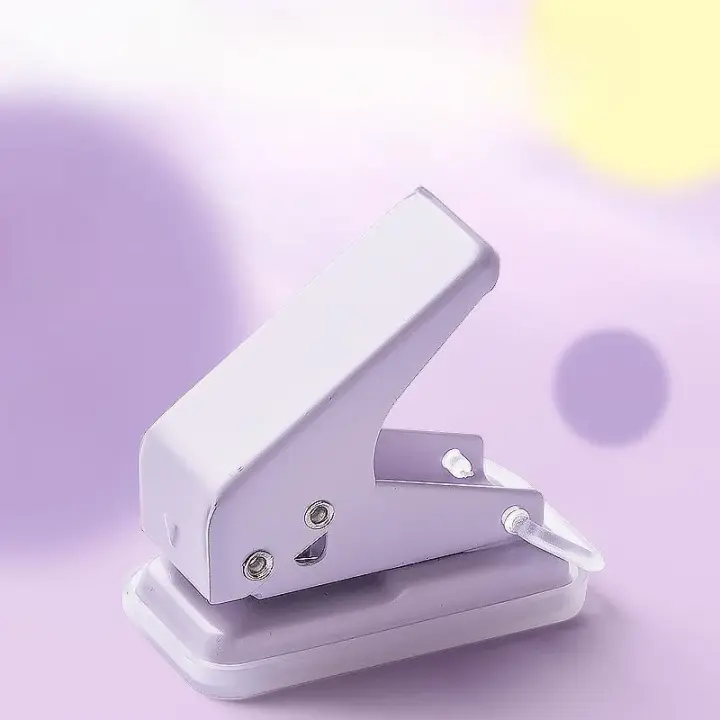 Pegatina De Agujero Individual Mini Para Papel Y Tarjetas Herramienta De Oficina Y Escuela Para Agujeros En Libros Y Cuadernos - 1