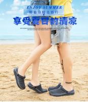 Zapatillas De Taconete Bajo Para Hombre Sandalias De Cierre Inyectado EVA Zapatos De Jardín Y Playa Para Verano Couplet - details 0
