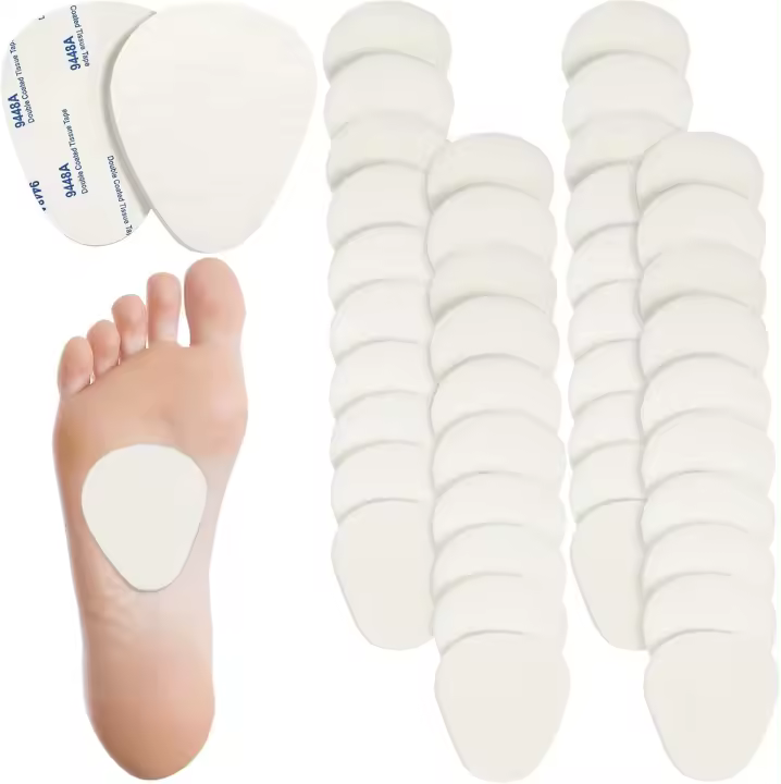 40 piezas de almohadillas de fieltro para metatarsianos, almohadillas para pies, almohadillas para aliviar el dolor en el antepié - 1