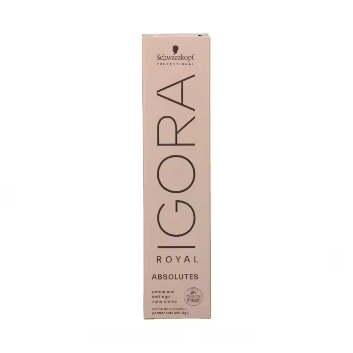 Schwarzkopf igora royal absolutes 60ml  color 8-140 age blend, coloración permanente que cubre el 100% de las canas y proporcionan tonos moda más intensos. - 1