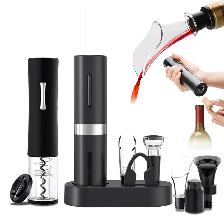 Abrevidor De Botellas De Vino Eléctrico Recargable O Con Pilas Herramientas De Cocina Productos Electrónicos Para El Hogar - 1
