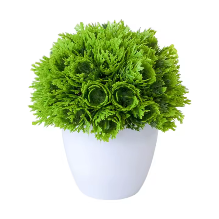 Bonsái Artificial Energético Decorativo No Desvaneciendo Planta Verde Para Mesa Centro De Oficina Decoración Imitación - 1