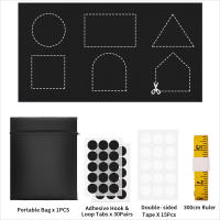 Cortina De Viaje Portátil Y Desmontable 100% Negra Para Bloquear Luz Film Para Ventana No Perforante Sin Taladro Teléfono Negro Moderno Para Sala De Estar Hogar - details 1