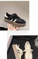 Zapatos De Mujer Casual Outdoor 2024 Primavera/Otoño Nuevos Tenis Redondos Al Cordón Deporte Zapatos Vulcanizados Zapatos Para Mujer - details 0
