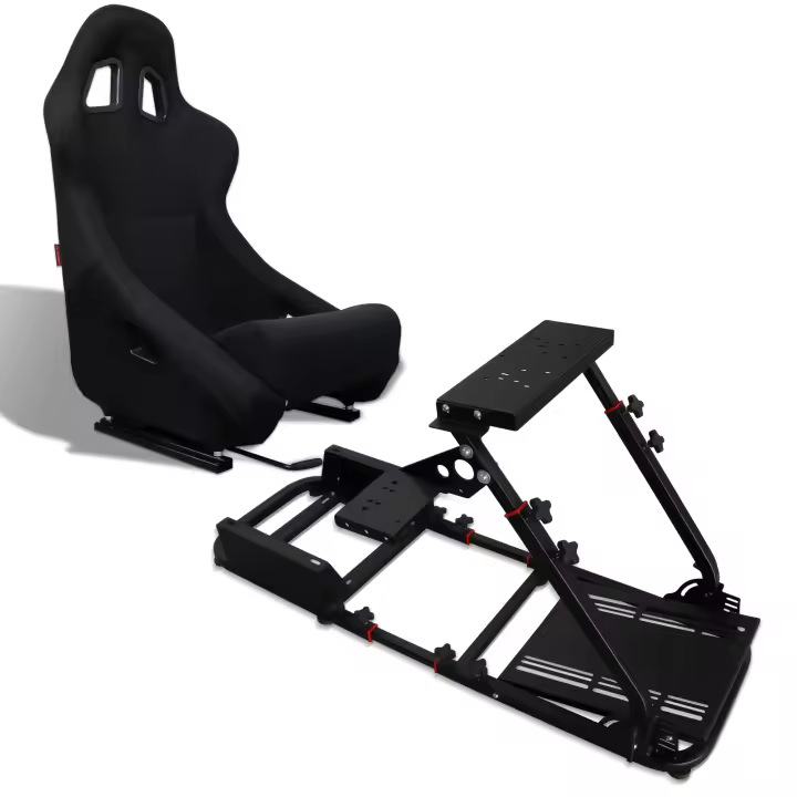 MODAUTO Cockpit SimRacing Gaming, Soporte de Simulacion, Plegable con Asiento Deportivo Backets o Semibaquets - 1