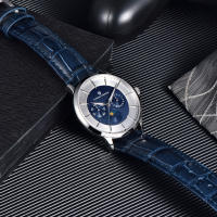 Reloj De Cuarzo Para Hombre PAGANI DESIGN 2025 Multifuncional 40MM Vidrio De Zafiro Resistente Al Agua 100M Fase Lunar Estilo Business - details 3