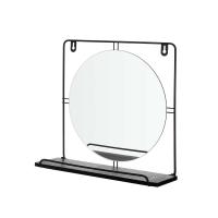 STARLEY-Espejo con Soporte Negro Metal Madera MDF 33,7 x 30 x 10 cm - details 0