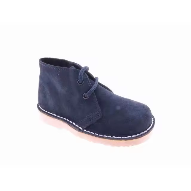 Mº515 BOTA PIEL SERRAJE AZUL MARCA BENEDI BOTIN SIN FORRAR  PIEL MUY SUAVE Y SUELA DE GOMA FLEXIBLE BOTIN DE NIÑA Y MUJER DE GRAN CALIDAD Y MODA - 1