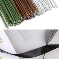 40pcs Ramas De Flores Florales Con Alambre De Papel De 20 Ga Para Arreglos Florales DIY Material PVC Decoración De Hogar - details 4