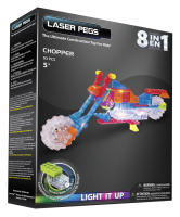 Laser Pegs, Juego de construcción 8 en 1, Chopper (2430) Juego de construcción de bloques que se iluminan. De acuerdo a la normativa CE. +5 años - details 0