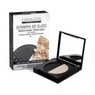 Camaleon Cosmetics Sombra De Ojos Negro + Beige 2_3G - 1