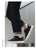 Zapatos De Cuero PU Sólidos Para Hombre Zapatillas De Moda Casual De Plataforma Trendy Student Cuero Artificial Lujo Zapatos De Primavera/Otoño - details 7