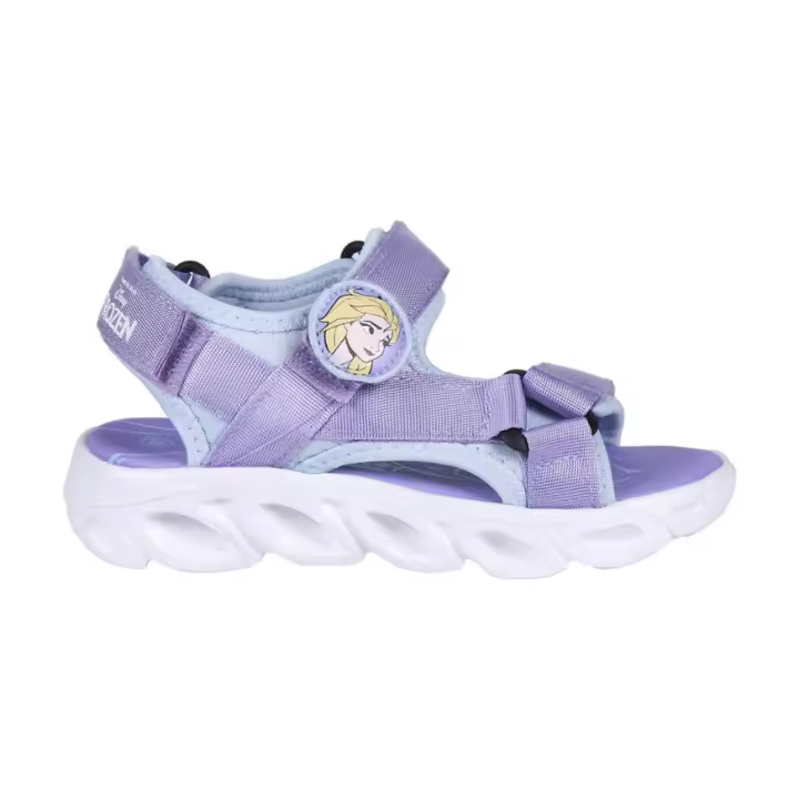 Sandalias Frozen Lila Niña - Superficie con Estampados - 1