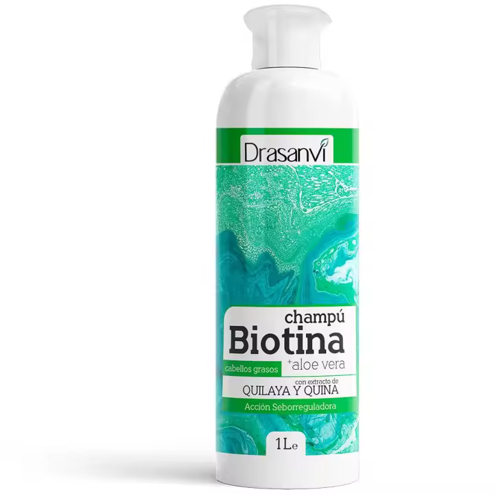 DRASANVI CHAMPU BIOTINA ALOE VERA CABELLO GRASO 1 - 1