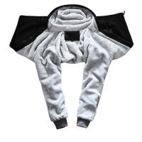 Chaqueta De Fleece Para Hombres Camuflaje Cremallera Y Capucha Abrigo Invernal Manga Larga Casual Streetwear - details 1